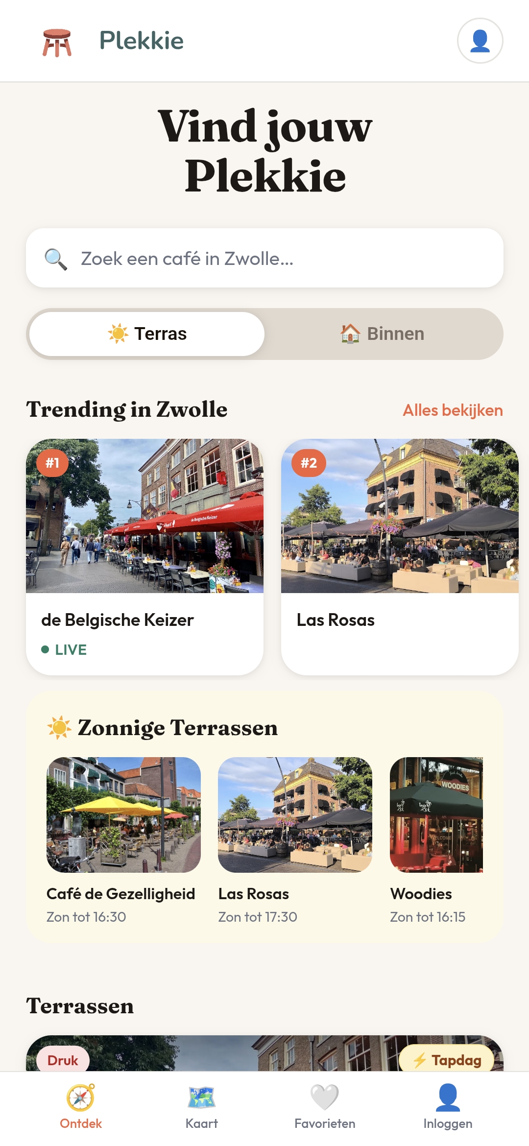 Plekkie app screenshot